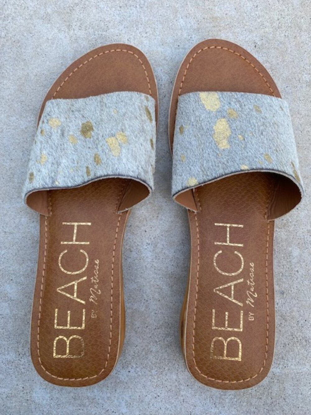 Beach by Matisse Havana slide sandals in women's size 7M